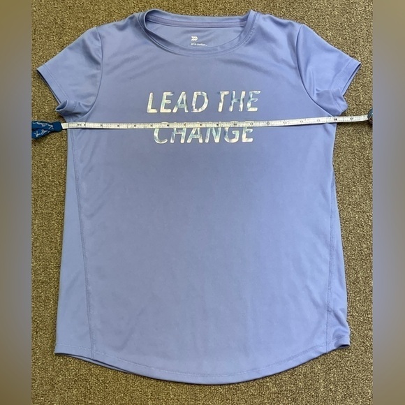 All in Motion: Girls 'Lead the Change' Athletic SS Tee, Size L (10/12) - Picture 5 of 6